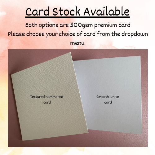 Personalised Wedding Floral Arch Card