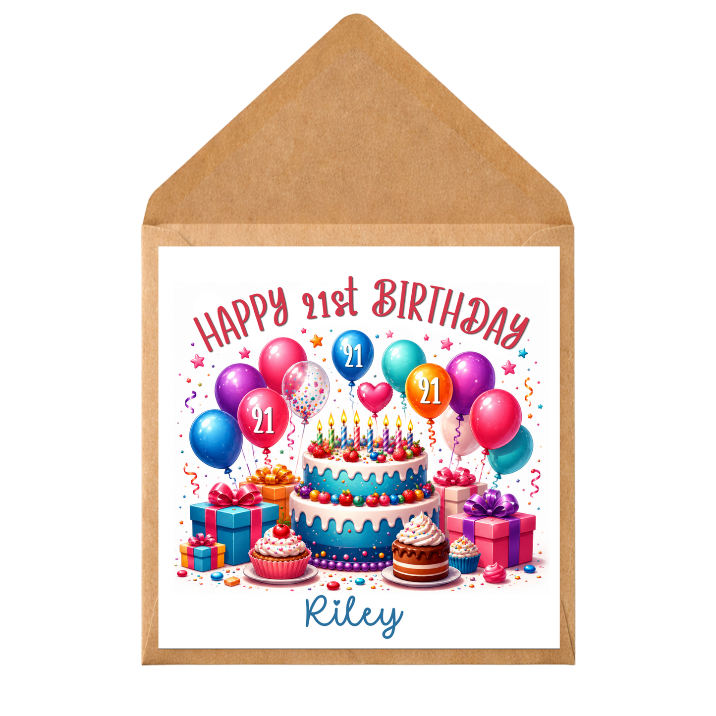 Personalised Birthday Card Any Age Name | Milestone Birthday Card | Custom 18th 21st 30th 40th