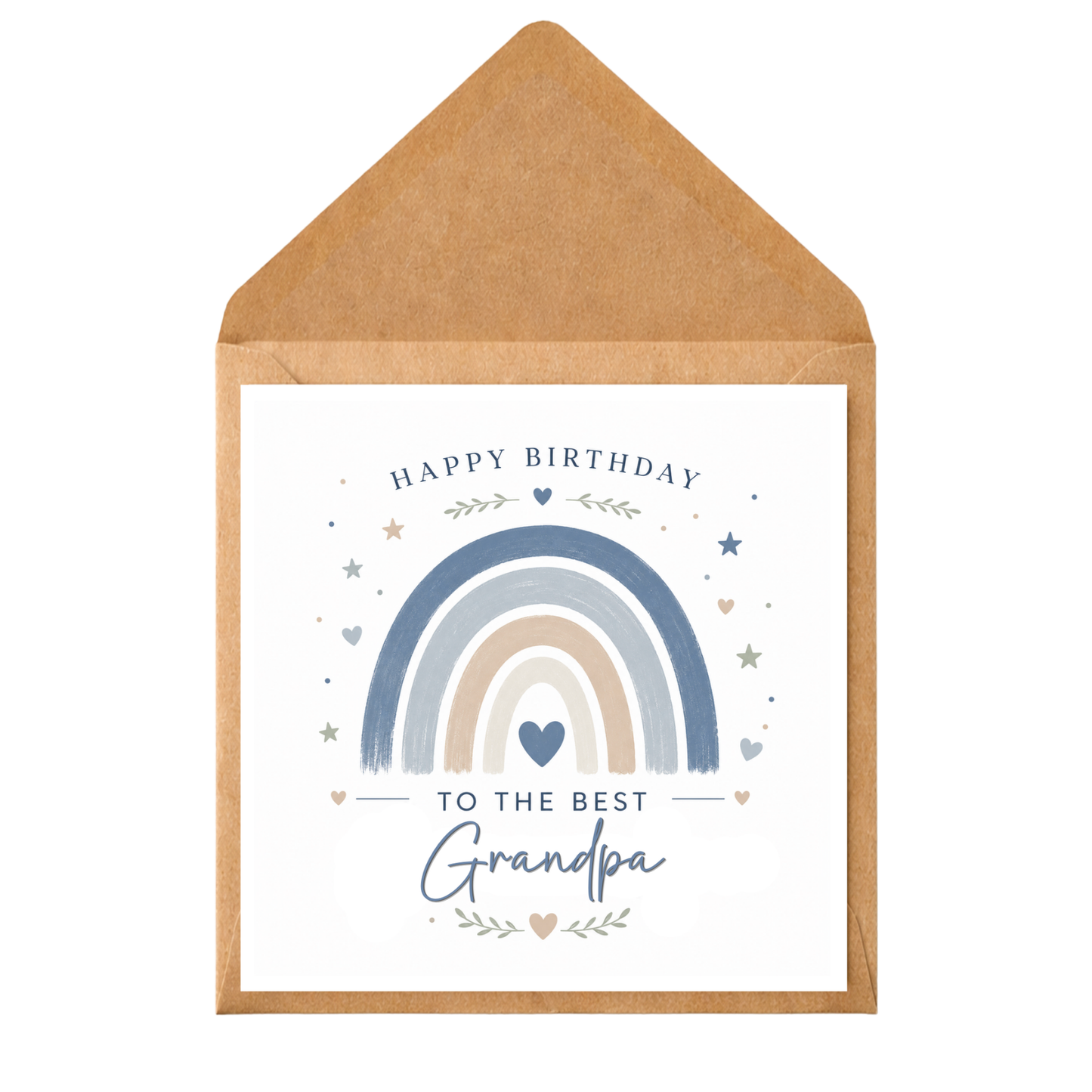 Personalised Birthday Card Any Relation | Custom Rainbow Birthday Card | Birthday Card for Her or Him | Custom Name Card