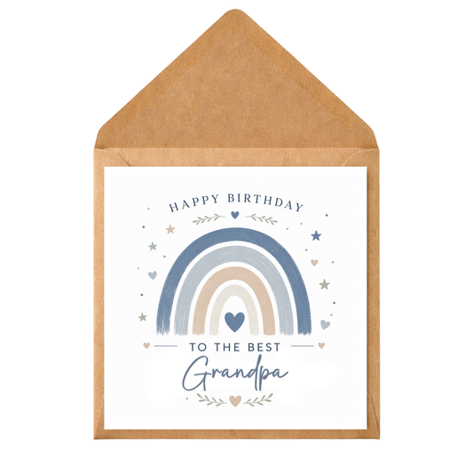 Personalised Birthday Card Any Relation | Custom Rainbow Birthday Card | Birthday Card for Her or Him | Custom Name Card