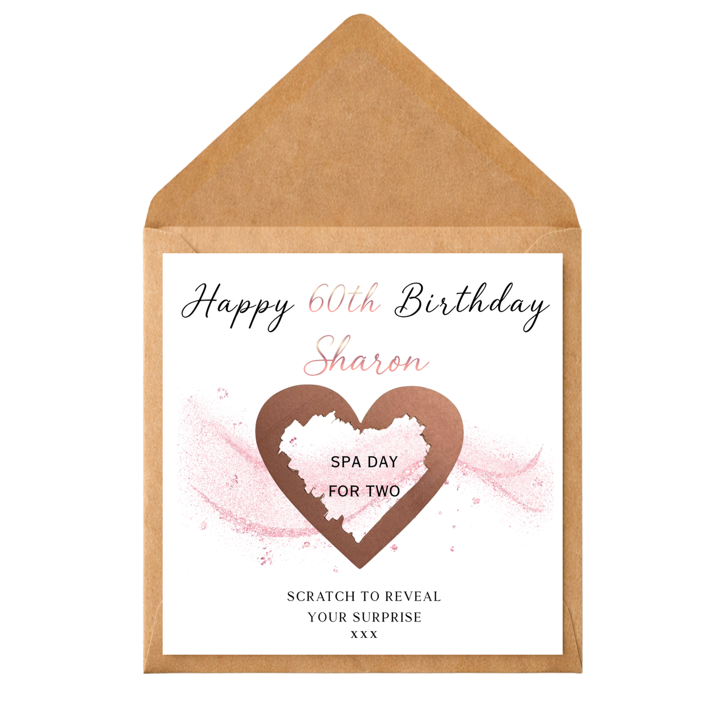 Personalised Birthday Scratch Card, Scratch Reveal Surprise, Custom Birthday Gift, Trip Reveal, Experience Gift, Any Age & Relation