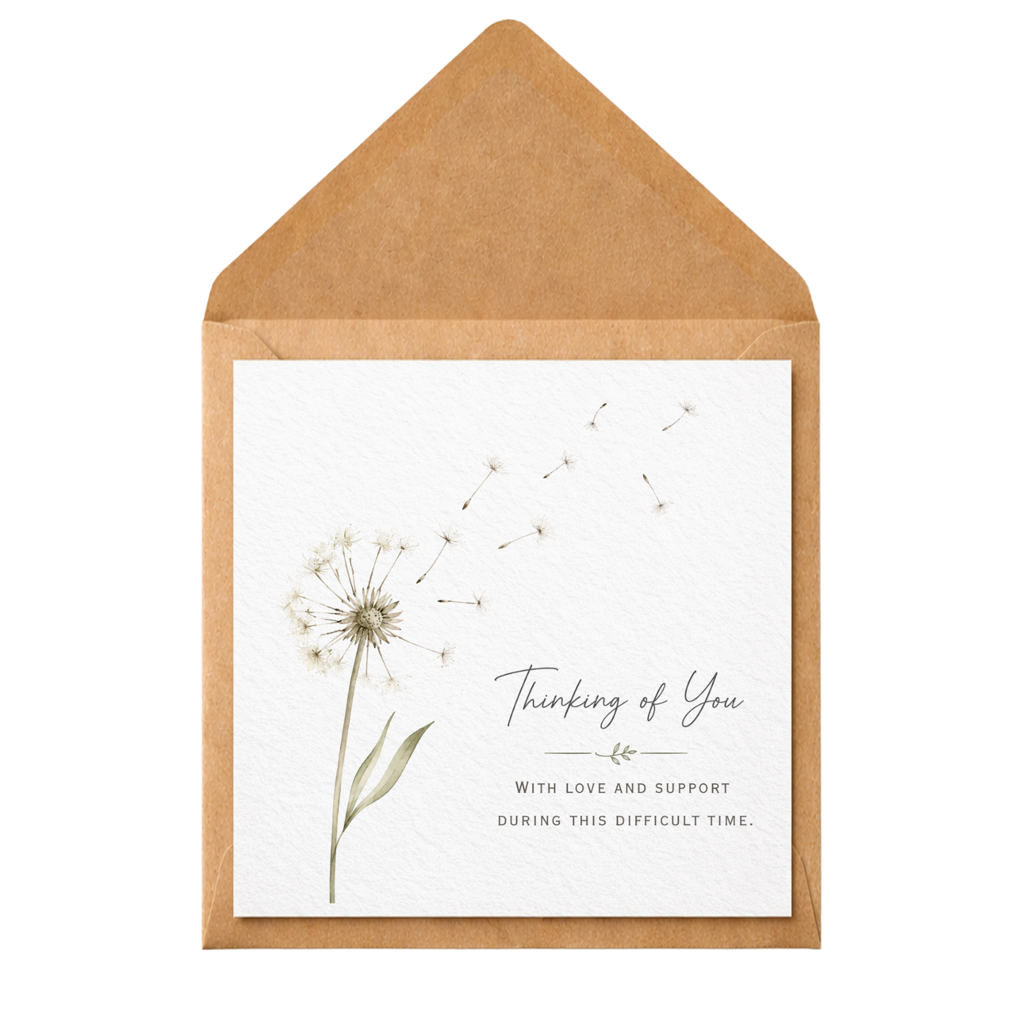 Thinking of You Sympathy Card | With Love & Support During This Difficult Time | Bereavement Card | Condolence Card | Thinking of You Greeting Card