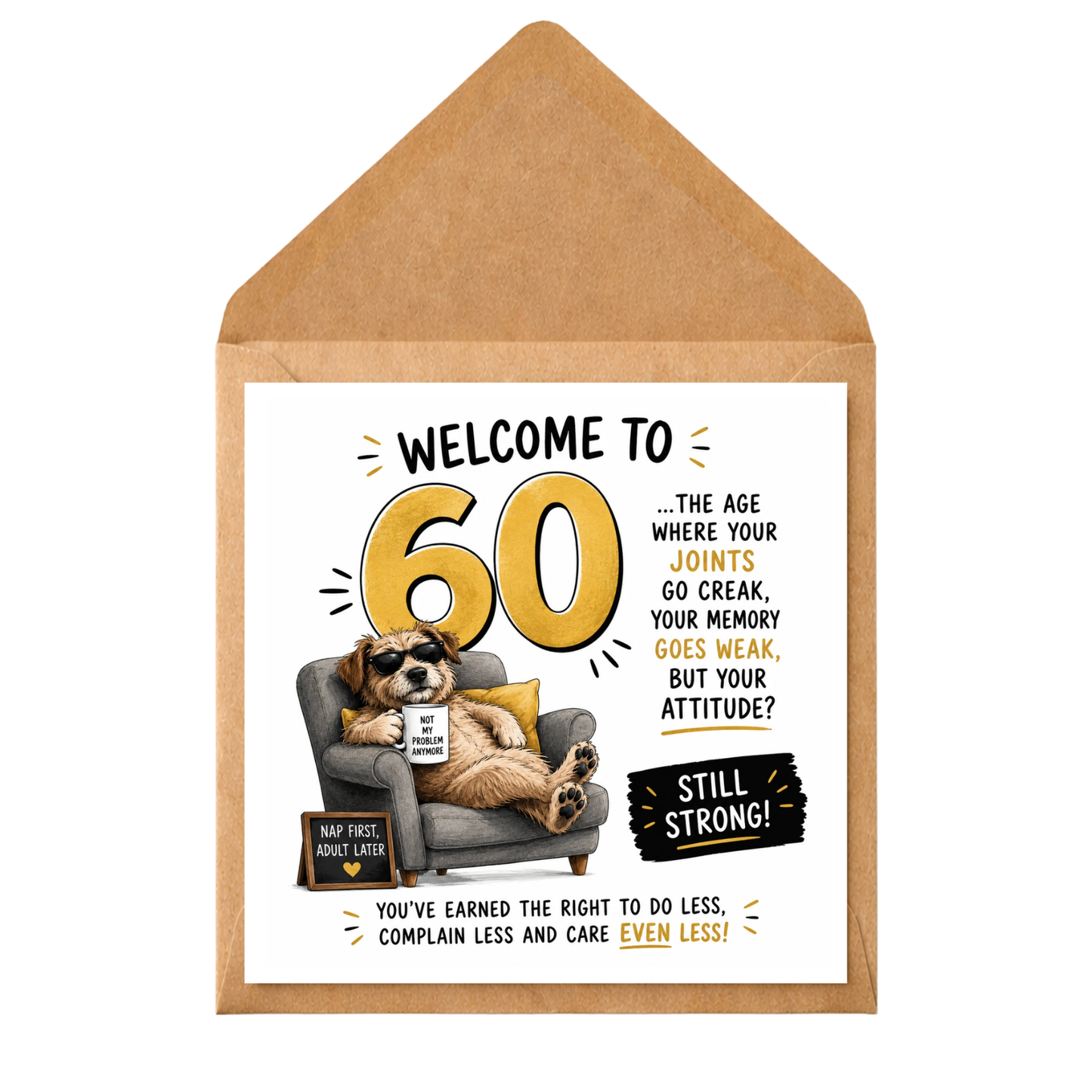 Funny 60th Birthday Card for Her | Humorous 60th Birthday Card | Welcome to 60 Card | Funny Milestone Birthday Card | 60th Birthday Gift