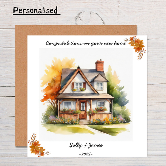 Personalised New Home Card