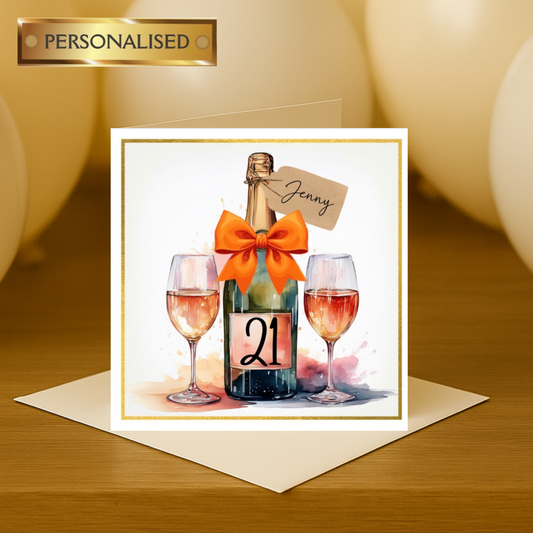 Milestone Birthday Card: 18th, 21st, 30th, 40th, 50th, 60th, 70th, 80th, 90th