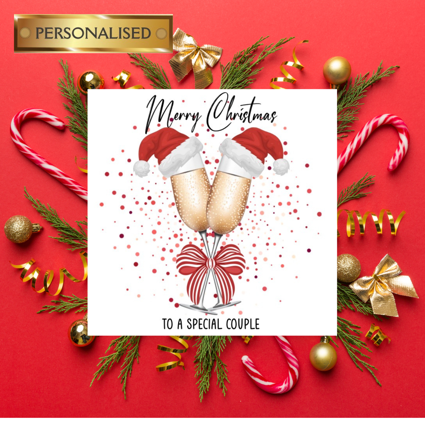 Personalised Christmas Card / Special Son and Daughter in Law / Daughter and Son in Law  / Daughter & Partner / Mum and Dad / Special Couple