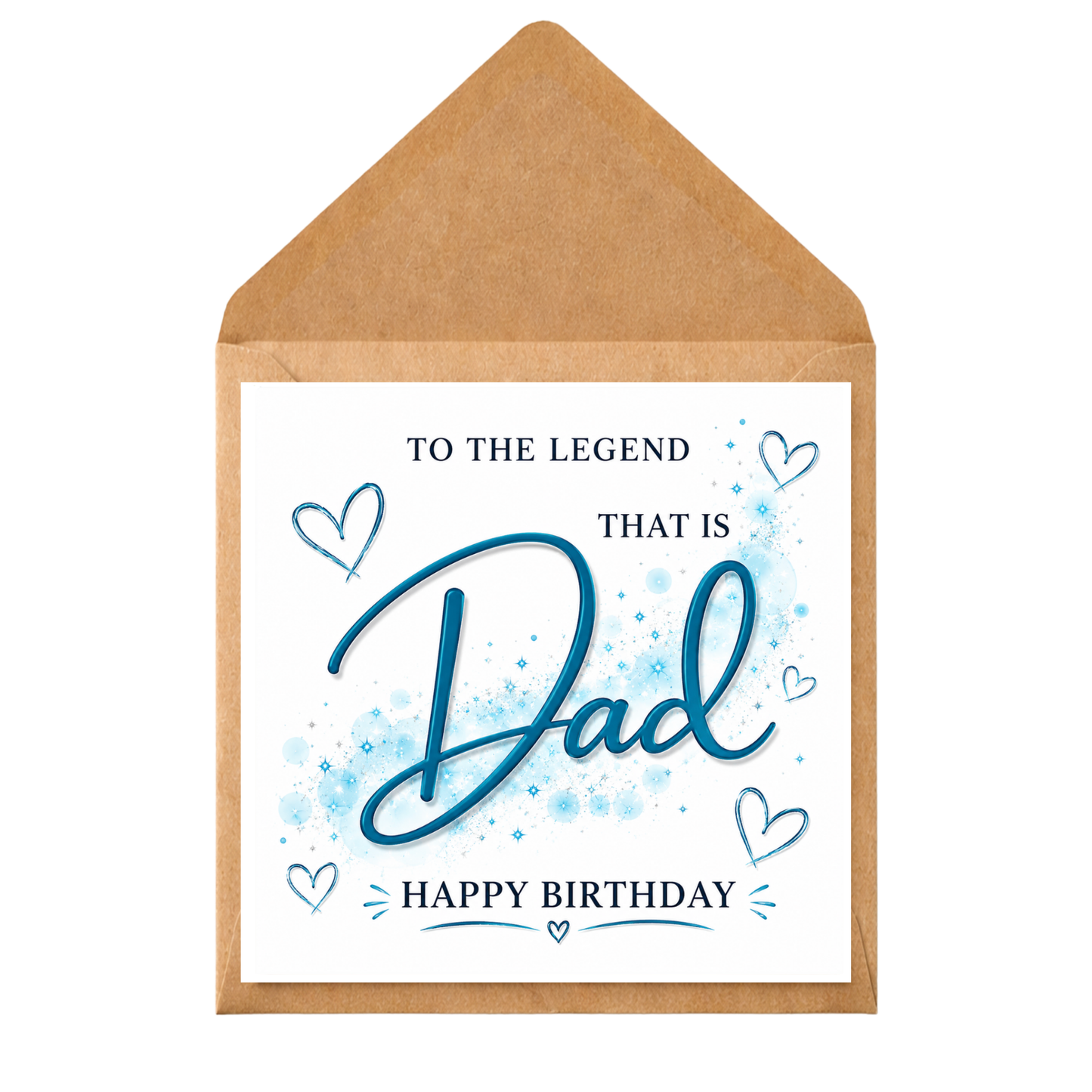Personalised Dad Birthday Card – To The Legend That Is Dad – Funny & Heartfelt Greeting Card