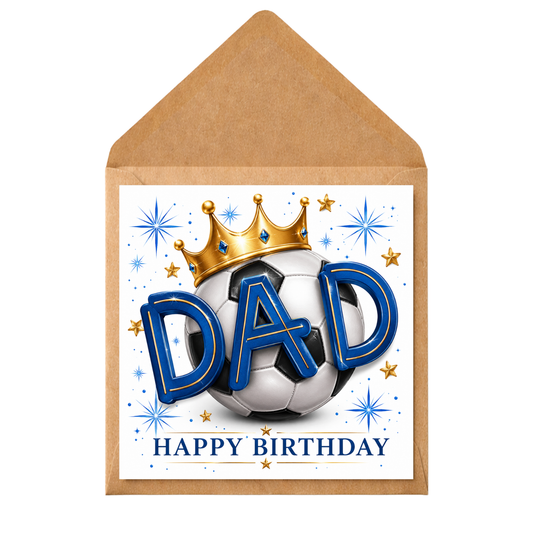 Personalised Dad Birthday Card | Custom Birthday Card for Dad | Any Age & Message | Father’s Birthday Greeting Card