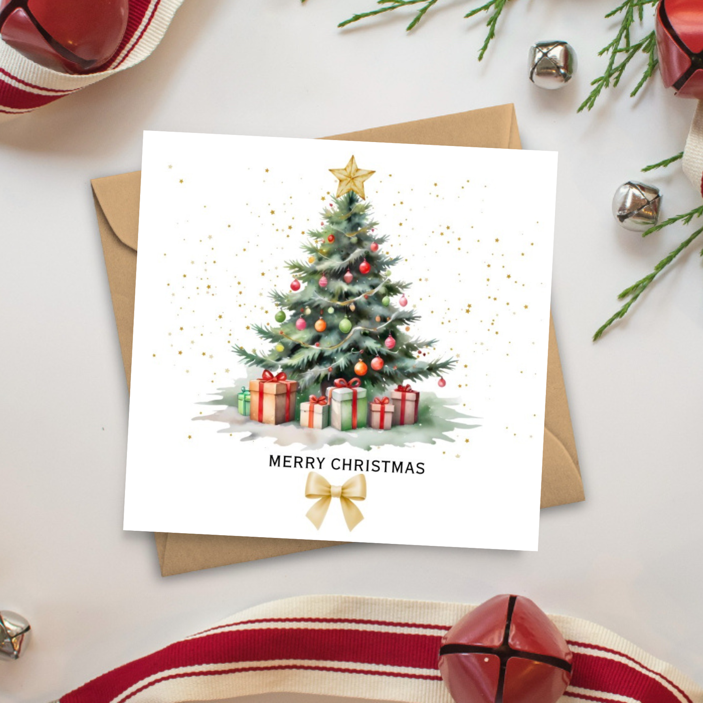 Christmas Card Multipack – Set of 5 Luxury Tree Designs | Festive Cards | Christmas Tree Cards | Merry Christmas Cards