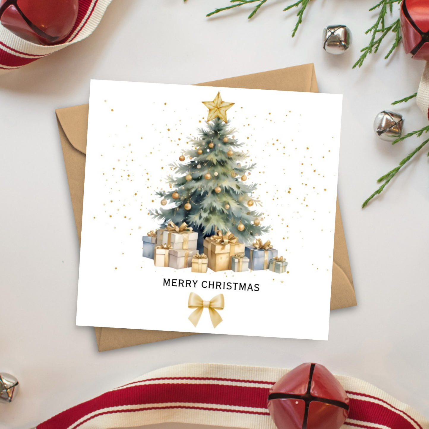 Christmas Card Multipack – Set of 5 Luxury Tree Designs | Festive Cards | Christmas Tree Cards | Merry Christmas Cards