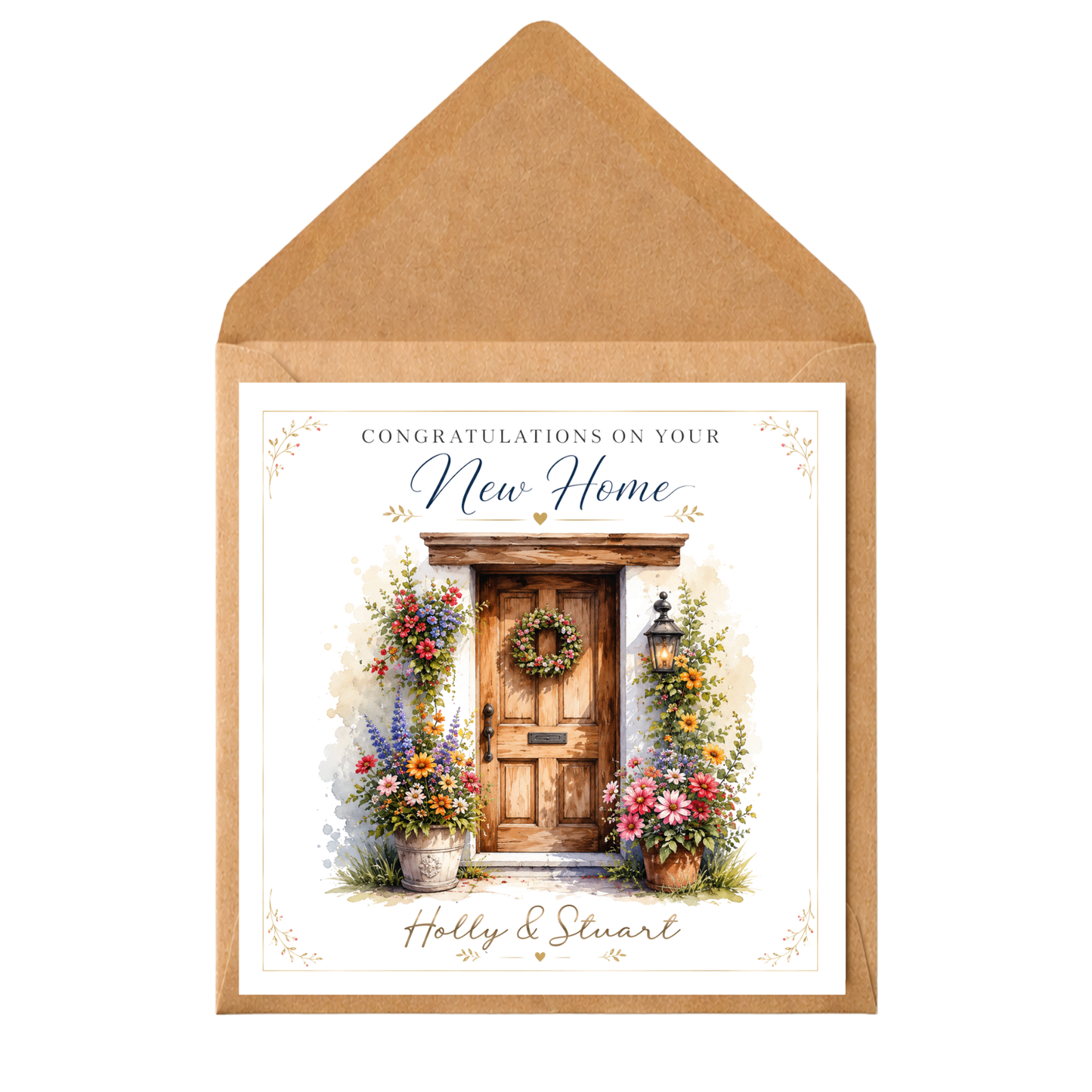 Personalised New Home Card, Housewarming Congratulations Card, New House Gift Card, Custom Names New Home Card, Moving House Card