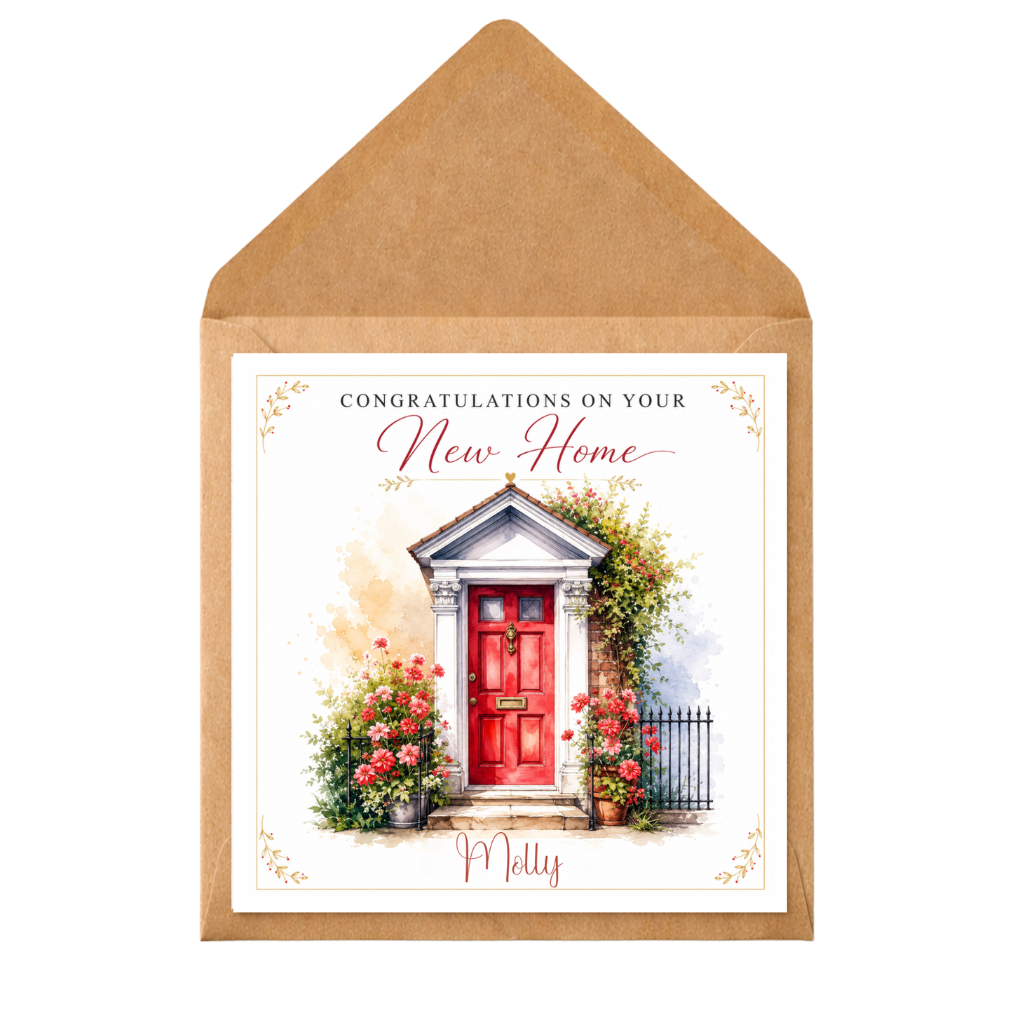 Personalised New Home Card, Congratulations On Your New Home Card, Housewarming Card, New House Card, Custom Name Moving House Card