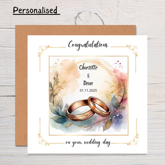 Personalised Wedding Card