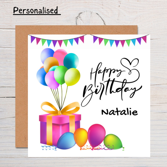 Personalised Birthday Card