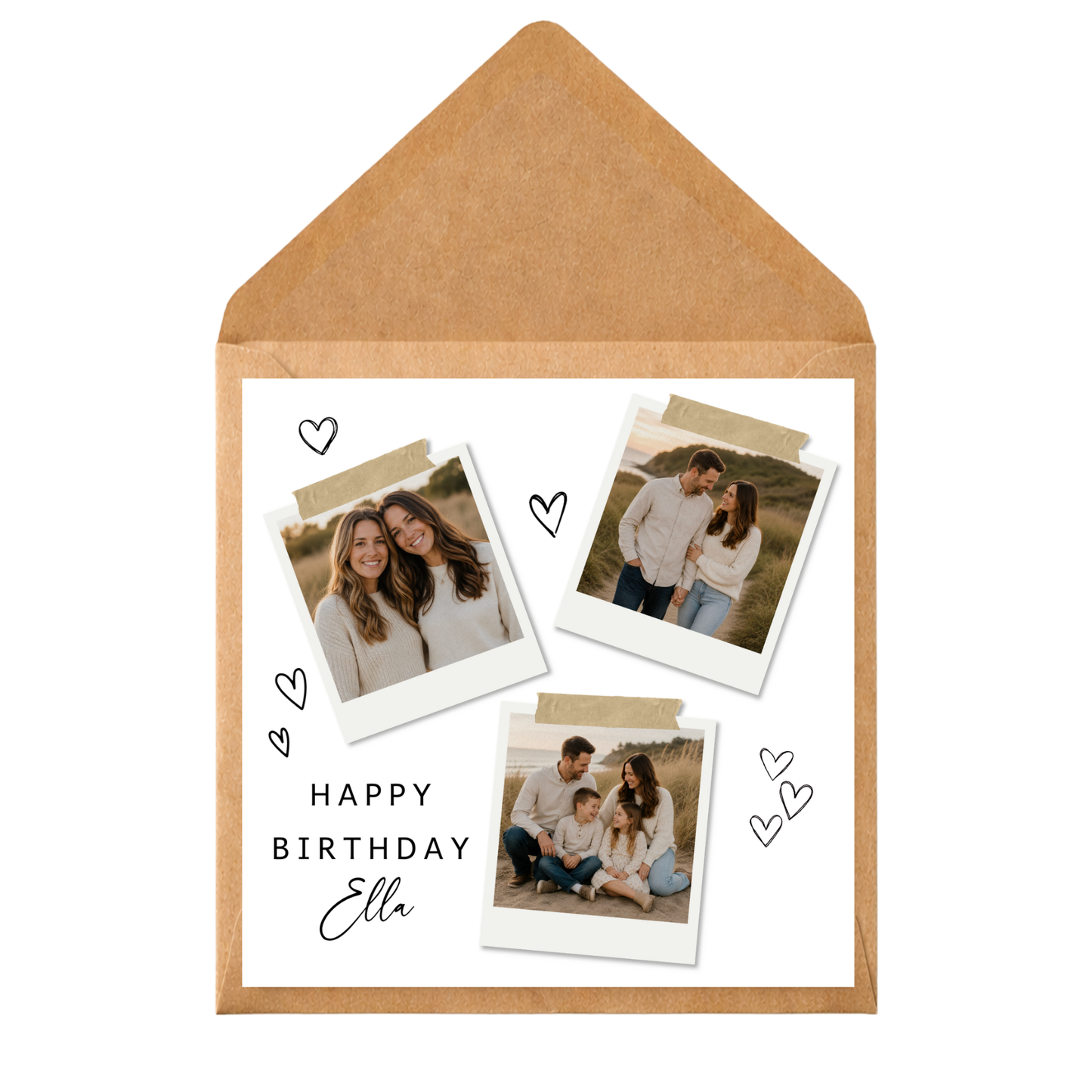 Personalised Photo Birthday Card | Custom Photo Collage Birthday Card | Scrapbook Style Birthday Card | Any Age Birthday Card | Photo Card