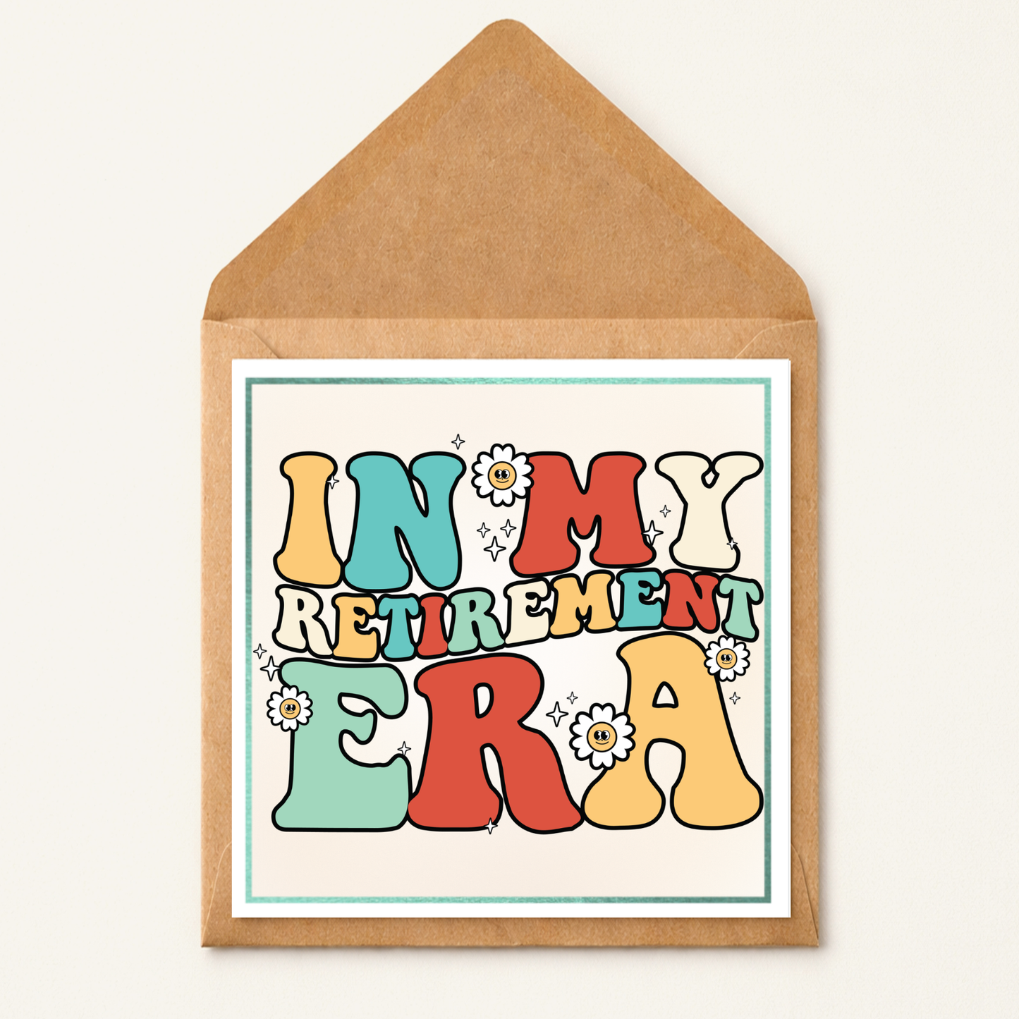 Funny Retirement Card – “In My Retirement Era” Card – Cute Retro Retirement Card – Happy Retirement Card – Coworker Leaving Card