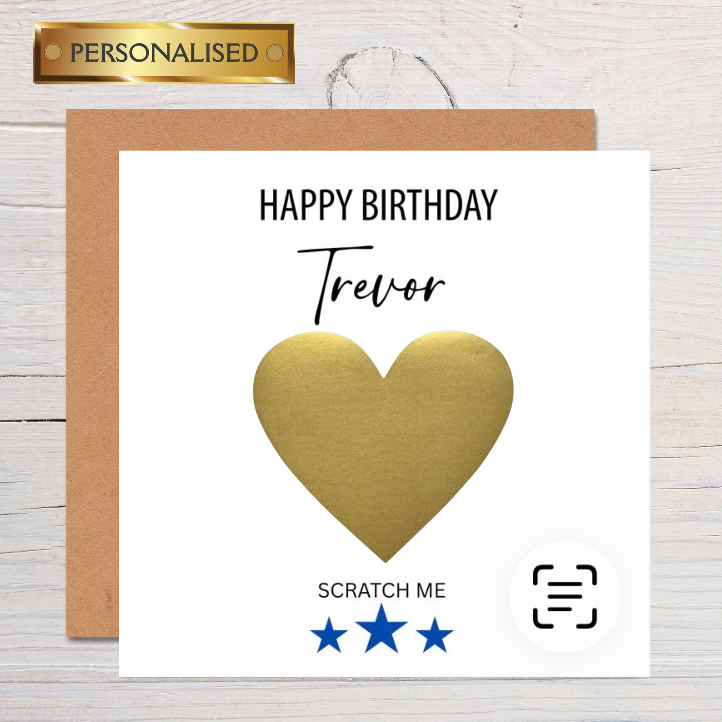 Personalised Scratch Reveal Birthday Card: Surprise Card for Him | Gift Card for Him | Scratch to Reveal Card | Scratch Card for Him