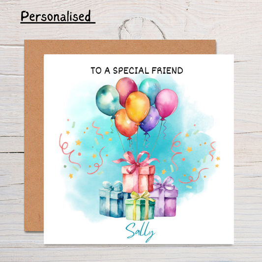 Personalised Special Friend Greeting Card