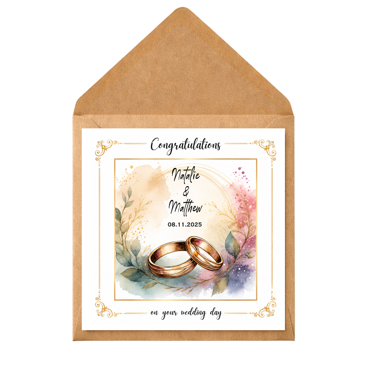 Personalised Wedding Card