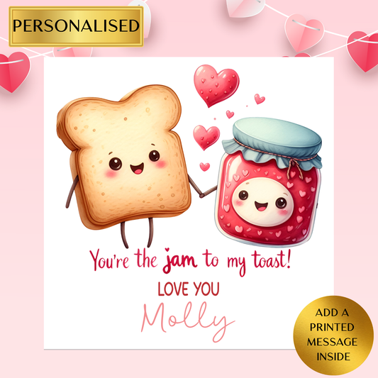 Personalised Avocado Valentine’s Card – “Let’s Avo Cuddle” Cute Love Card for Him or Her | Personalised Anniversary Card | Funny Card